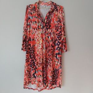 CAbi 374 Dress Watercolor Abstract